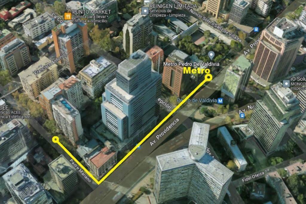 Providencia A Pasos Del Metro Pedro De Valdivia Apartment Santiago Exterior photo